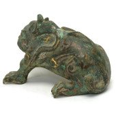 CHINESE ARCHAISTIC GILT BRONZE