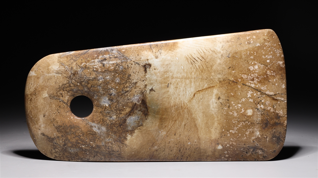 Chinese archaistic hardstone axe