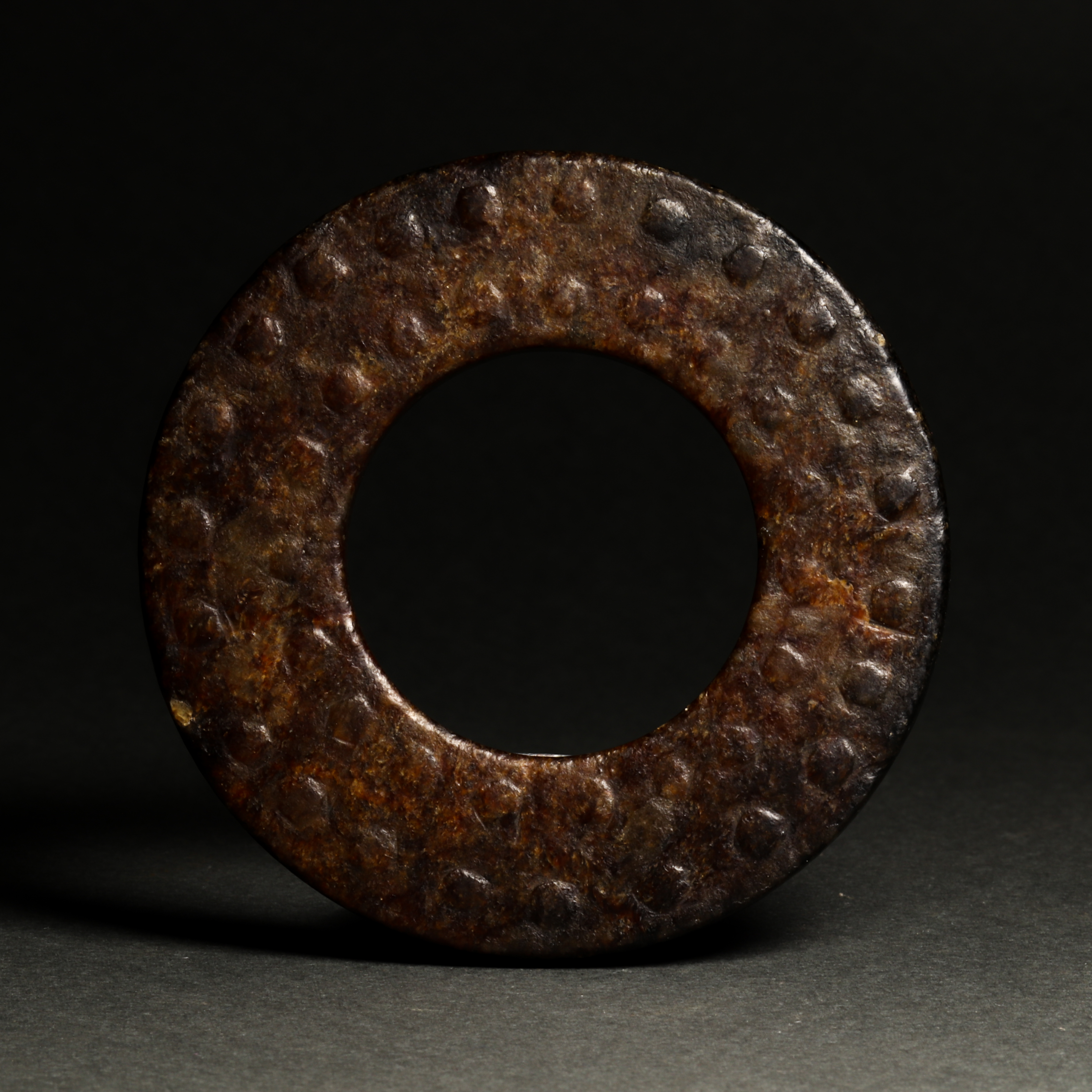 CHINESE ARCHAISTIC JADE BI DISC