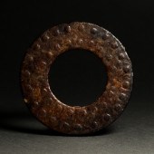 CHINESE ARCHAISTIC JADE BI DIS