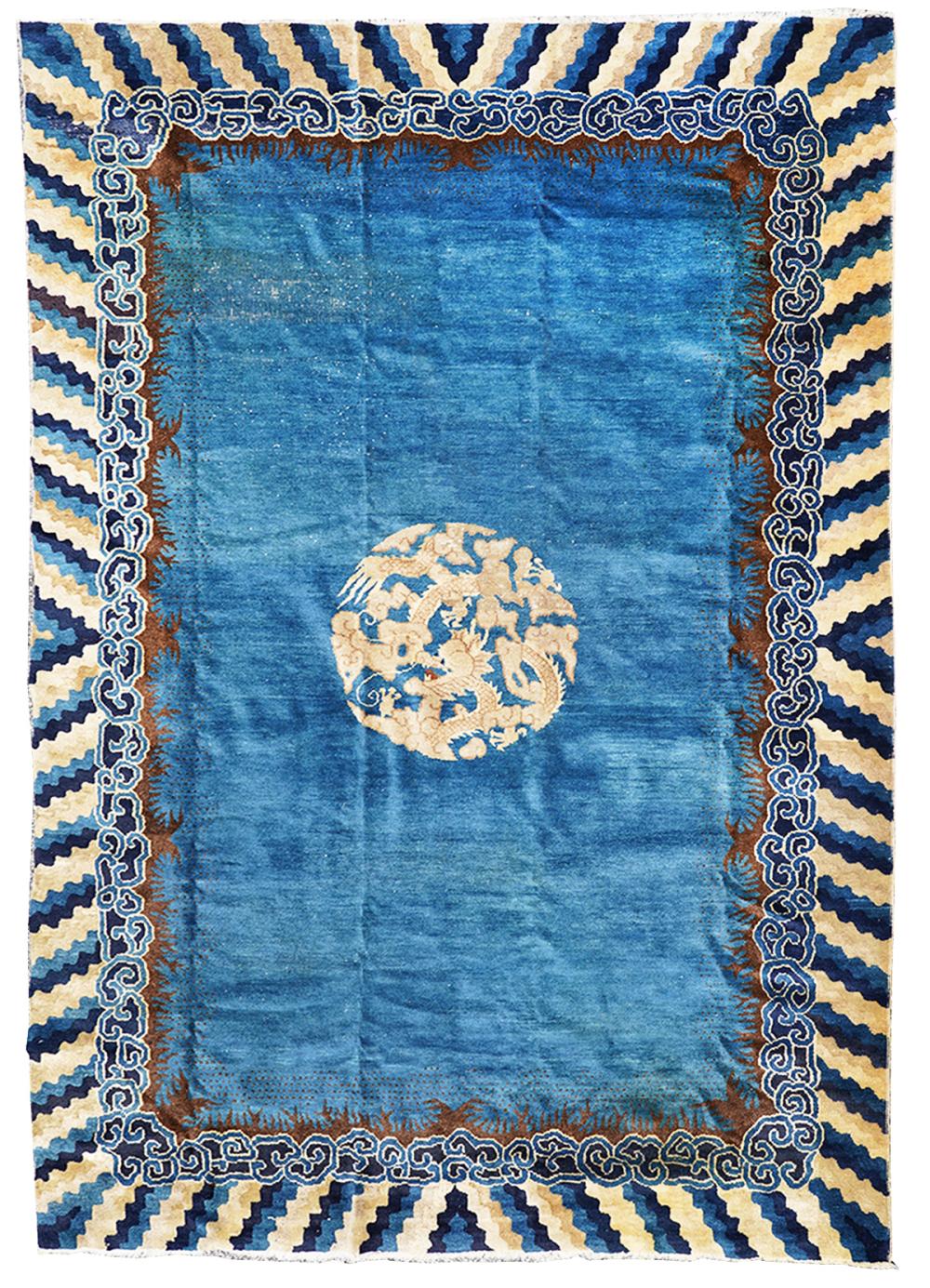 CHINESE AREA CARPET IN SPRUCE