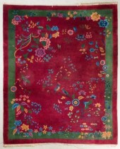 CHINESE ART DECO CARPETAn earl