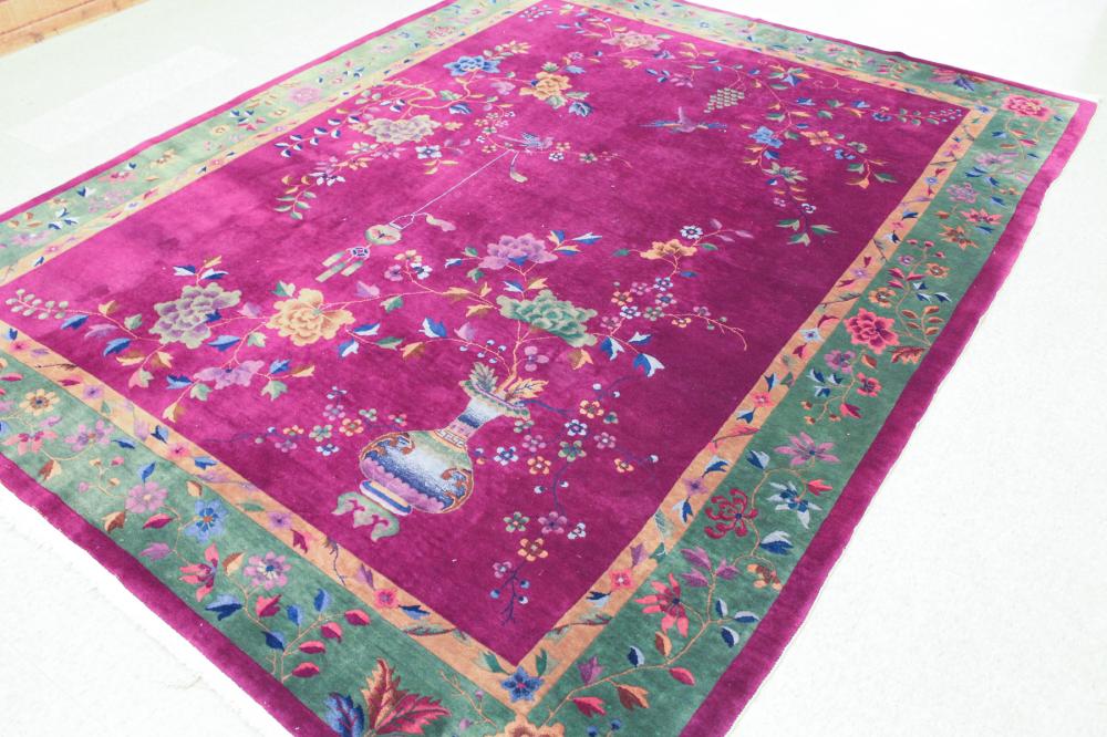 CHINESE ART DECO ERA CARPET,