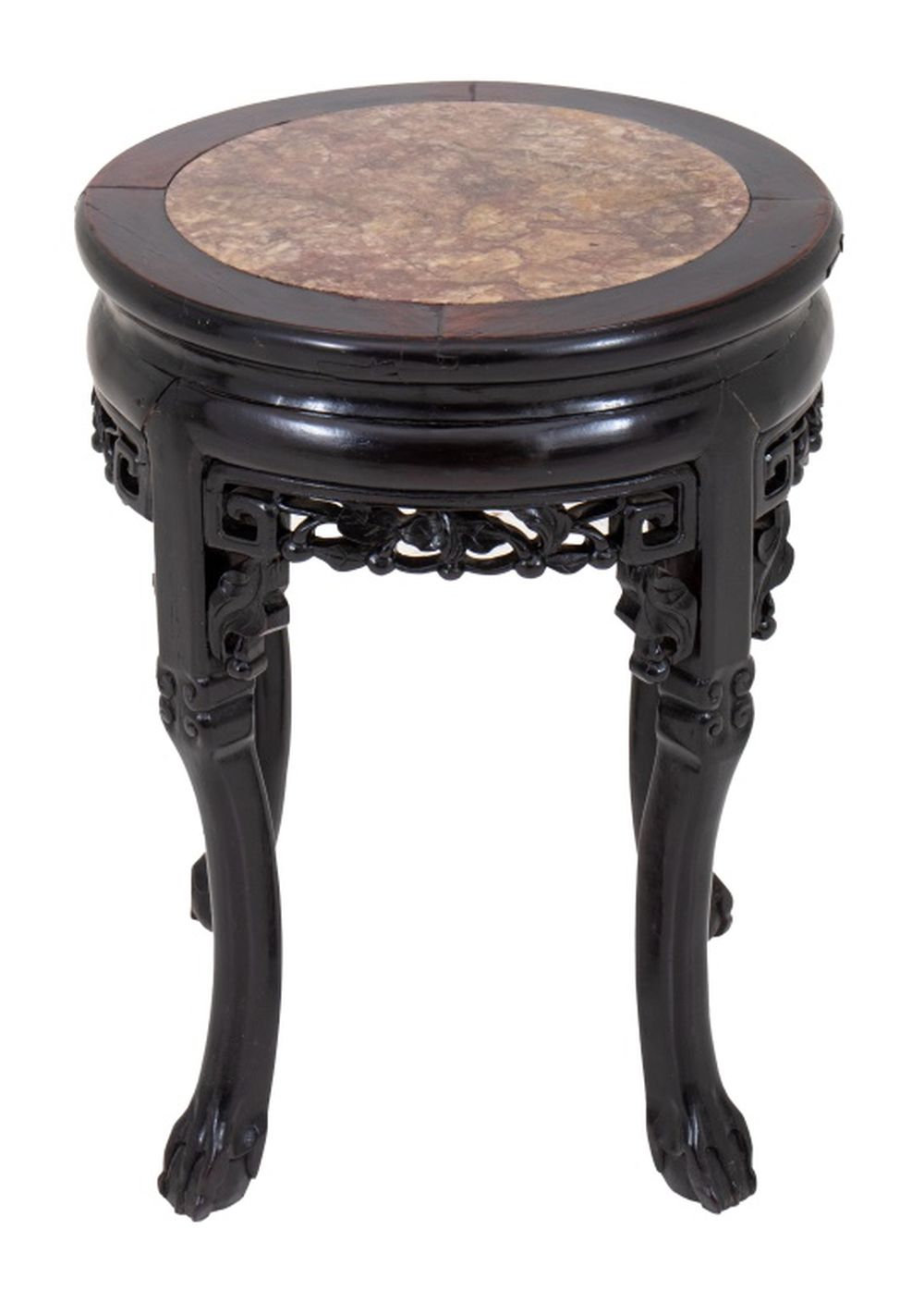 CHINESE ART DECO MAHOGANY END TABLE