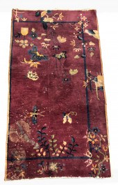 CHINESE ART DECO NICHOLS RUG,