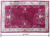 CHINESE ART DECO NICHOLS WOOL