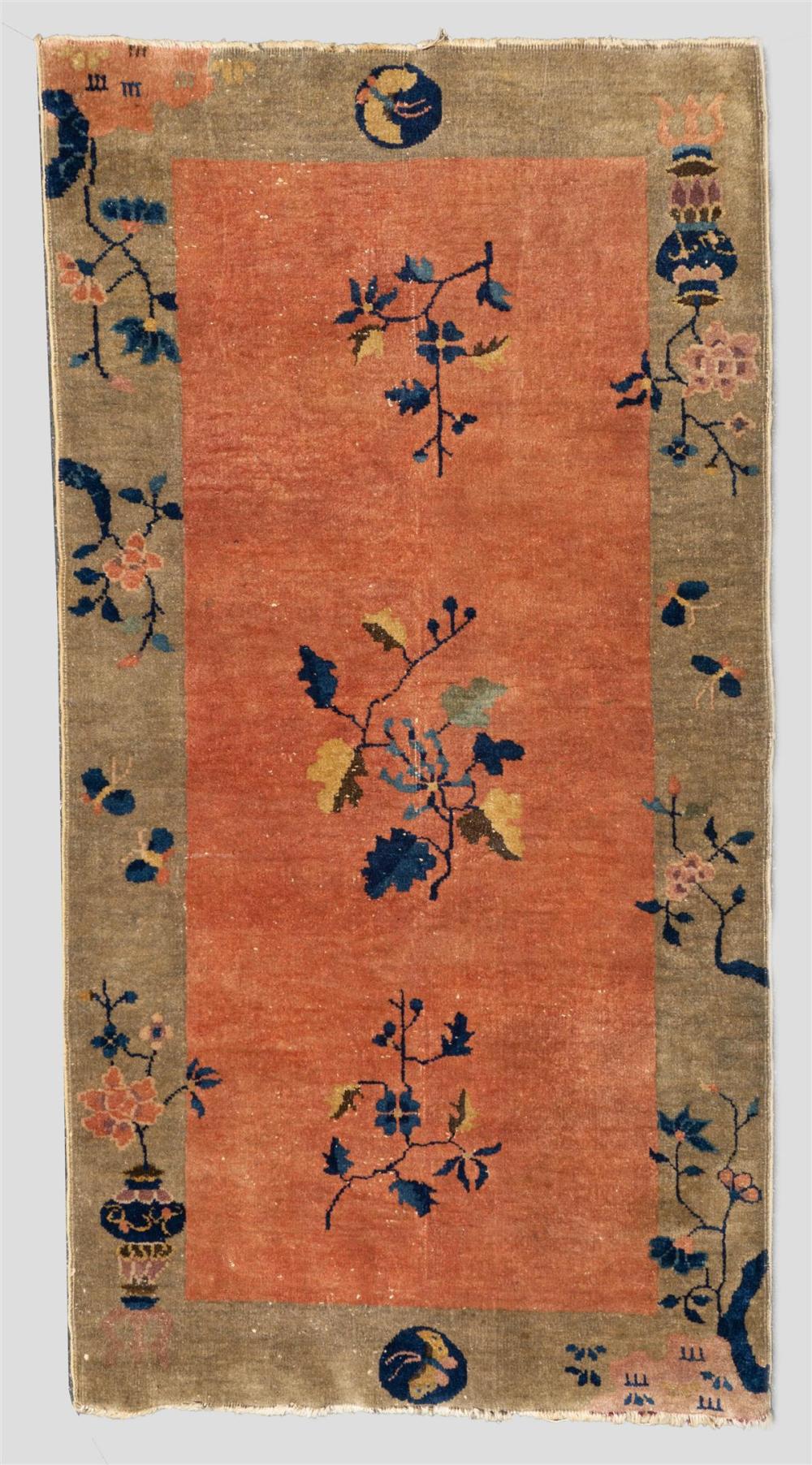 CHINESE ART DECO NICHOLS WOOL RUG