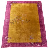 CHINESE ART DECO RUGwool; Prov