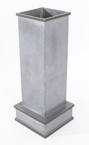 CHINESE ART DECO STEEL AND BRONZE