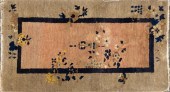 CHINESE ART DECO WOOL RUG APPR