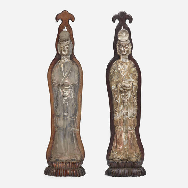 Chinese. attendants, set of two.