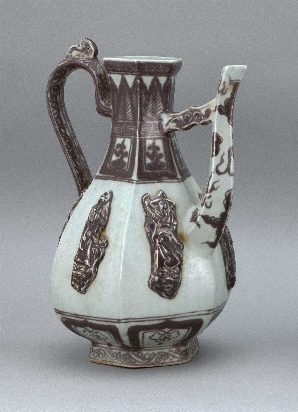 CHINESE AUBERGINE AND WHITE