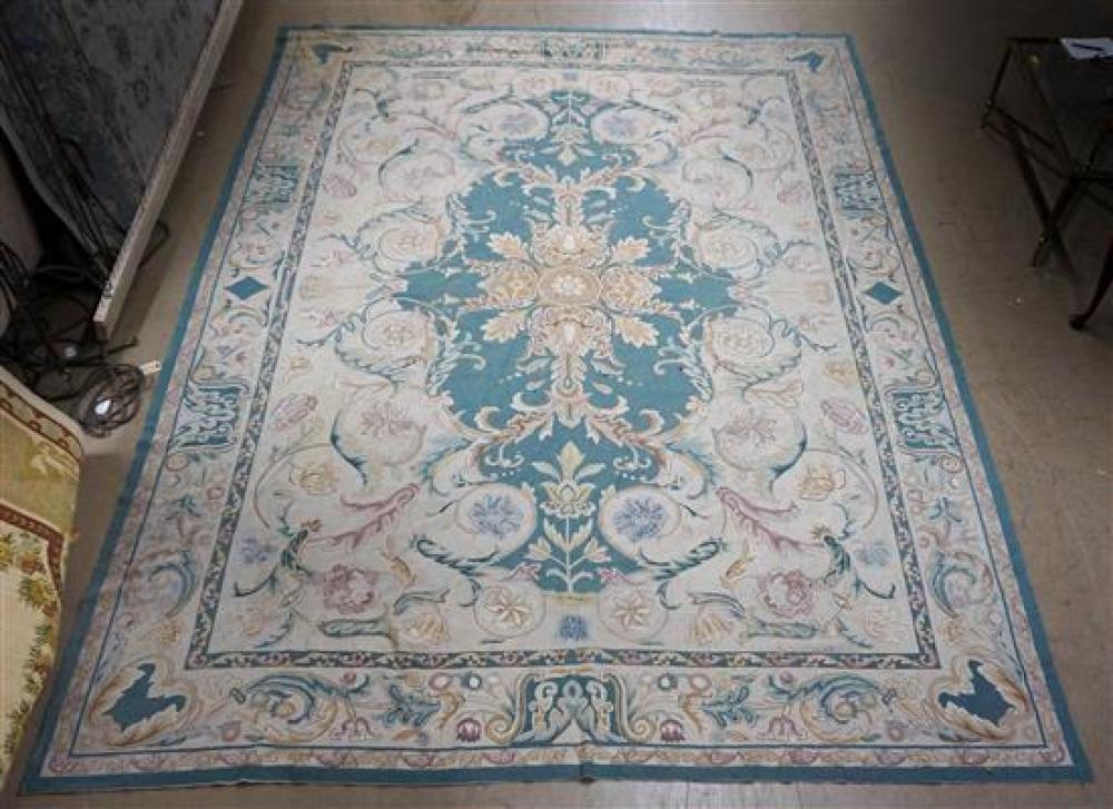 CHINESE AUBUSSON PATTERN RUG, 14 FT