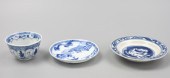 CHINESE B & W CUP AND SAUCERS,