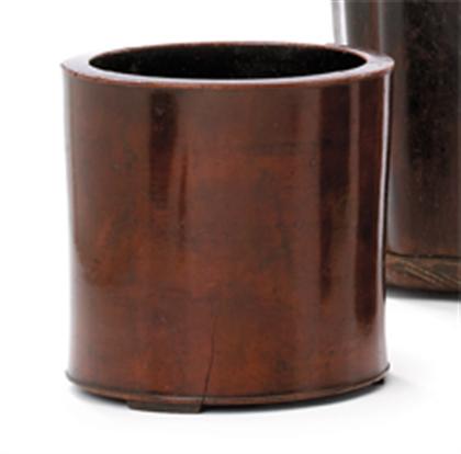 Chinese Baimu brush pot  18th
