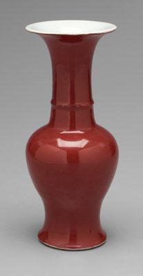 Chinese baluster vase, trumpet