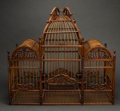 CHINESE BAMBOO AND WOOD BIRDCA