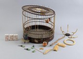 CHINESE BAMBOO BIRDCAGE ASSEMB