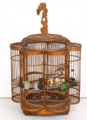 CHINESE BAMBOO BIRDCAGE Chines