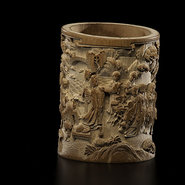 Chinese Bamboo Brush Pot Chinese