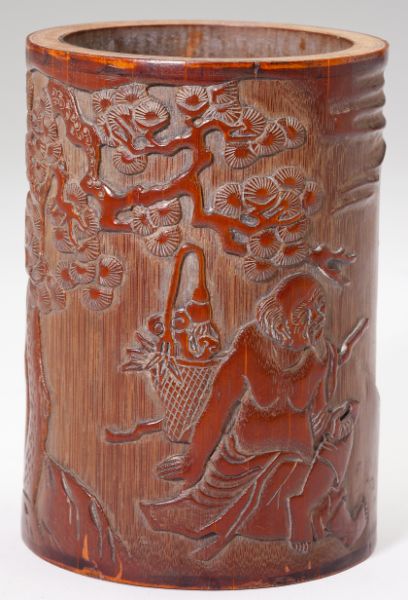 Chinese Bamboo Brush Potunsigned