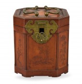 CHINESE BAMBOO CARVED COVERED