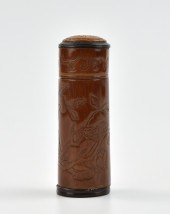 CHINESE BAMBOO CARVED INCENSE