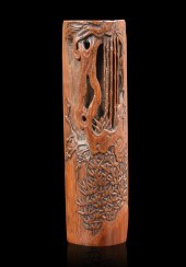 CHINESE BAMBOO CARVED WRIST RE