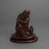 CHINESE BAMBOO CARVING OF LIU