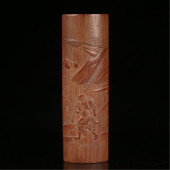 CHINESE BAMBOO CRAVED ARM REST