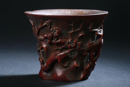 CHINESE BAMBOO LIBATION CUP four