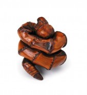 Chinese bamboo model of a snak