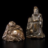 Chinese Bamboo Root Figural Ca