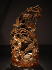 CHINESE BAMBOO SCHOLAR'S ROCK<