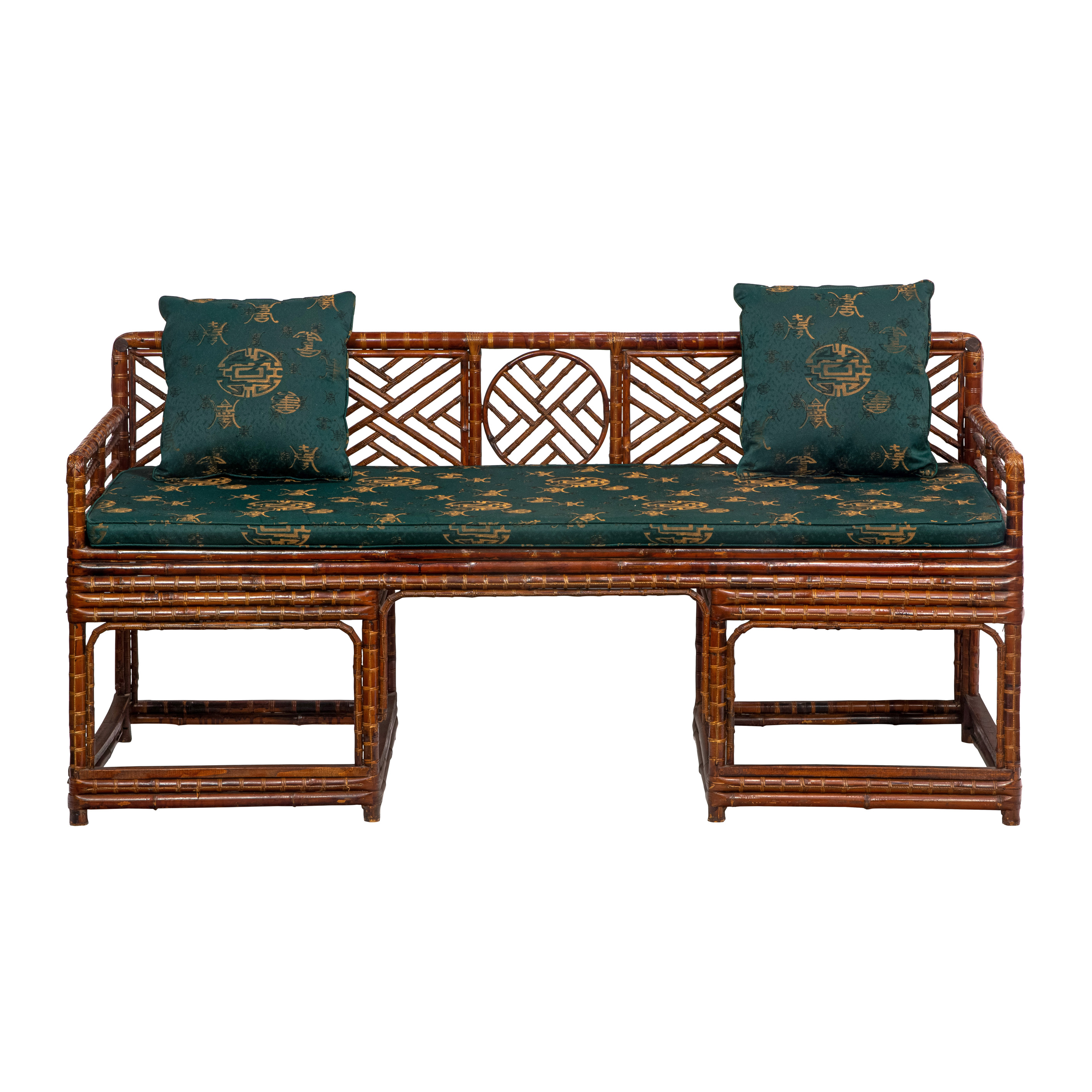 CHINESE BAMBOO SETTEE Chinese