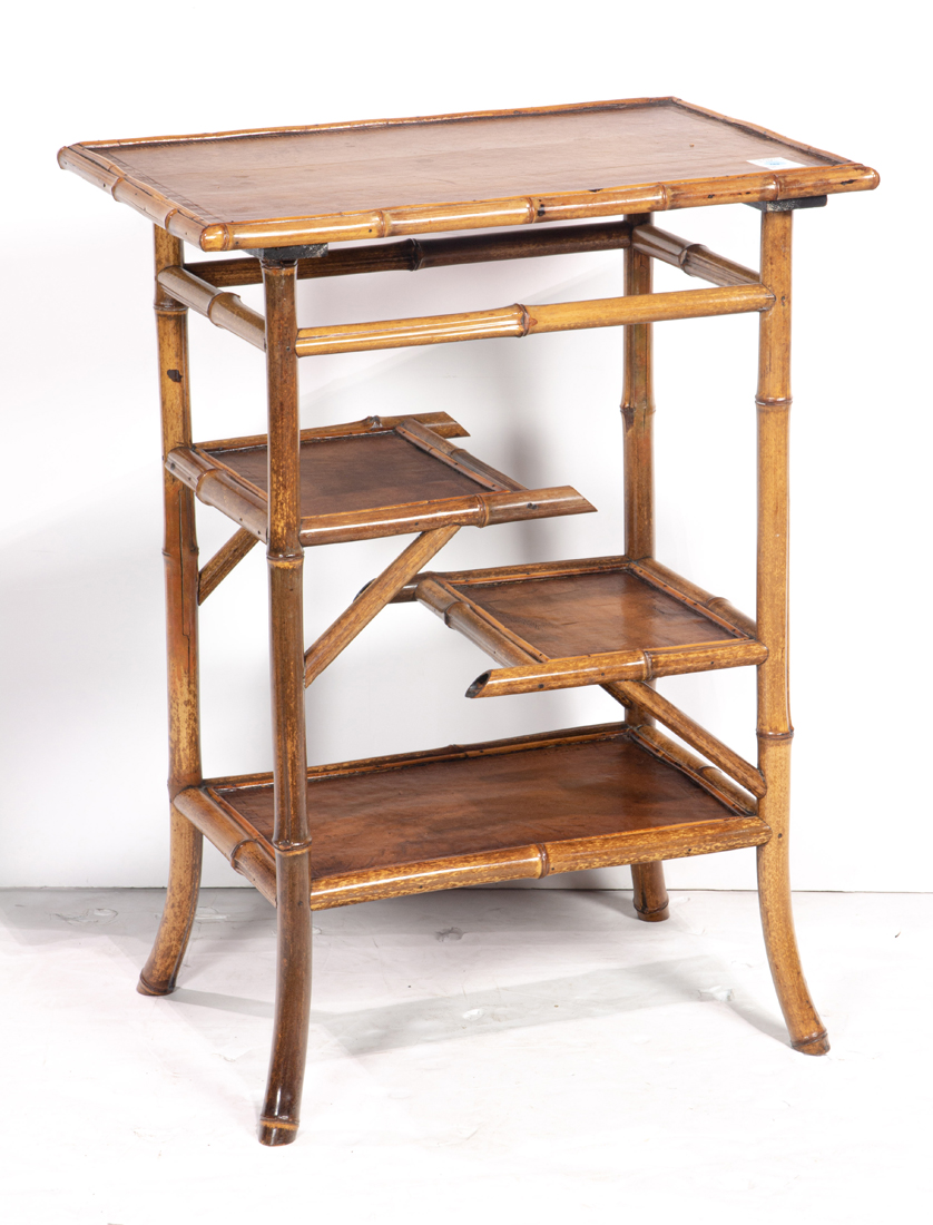 CHINESE BAMBOO SIDE TABLE Chinese