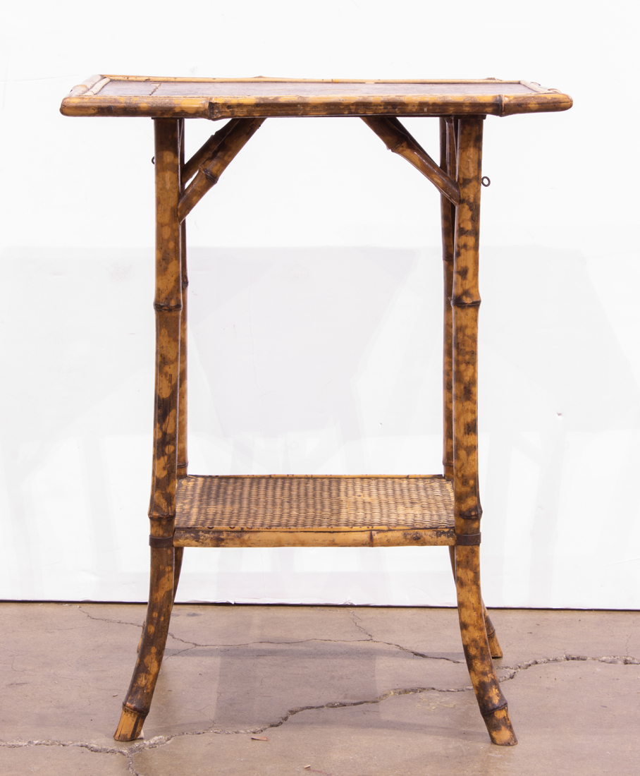 CHINESE BAMBOO SIDE TABLE Chinese