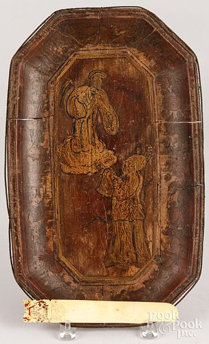 CHINESE BAMBOO TRAY, ETC.Chinese