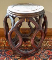 CHINESE BARREL-FORM BURLWOOD H