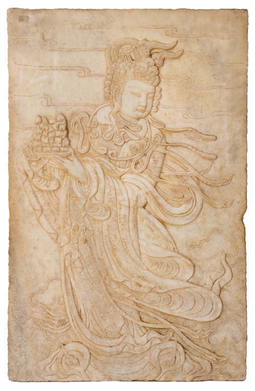 CHINESE BAS RELIEF MARBLE PANEL