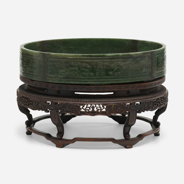 Chinese. Basin. 19th century, jade,
