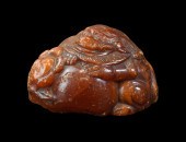 CHINESE BEESWAX CARVED FOO LIO