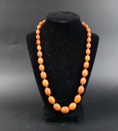 CHINESE BEESWAX NECKLACE, QING