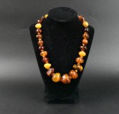 CHINESE BEESWAX NECKLACE,QING