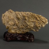 CHINESE BEIGE QILIAN STONE SCH