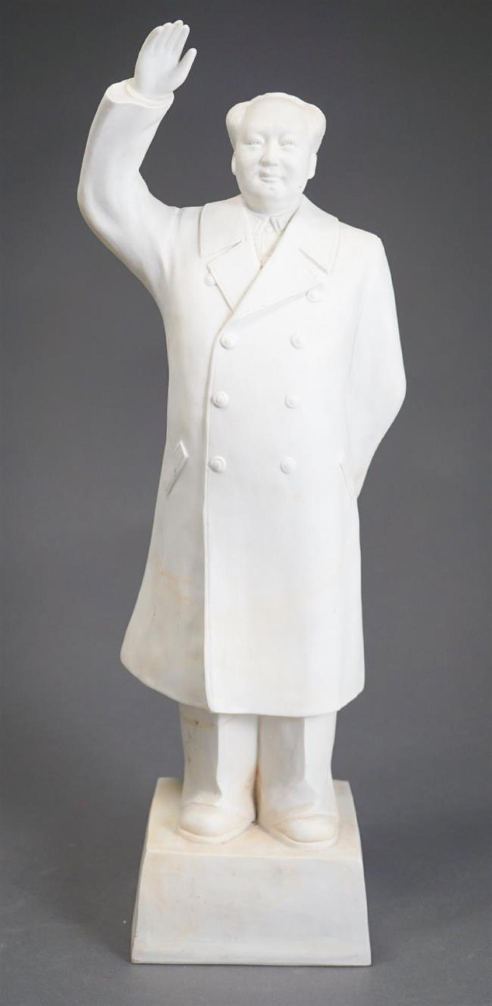 CHINESE BISQUE FIGURE OF MAO