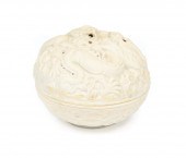 CHINESE BISQUE PORCELAIN COVER