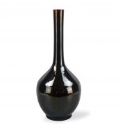 CHINESE BLACK GLAZED LONG NECK