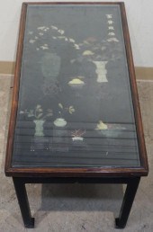 CHINESE BLACK LACQUER AND SOAP