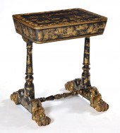 CHINESE BLACK LACQUER CHINOISE